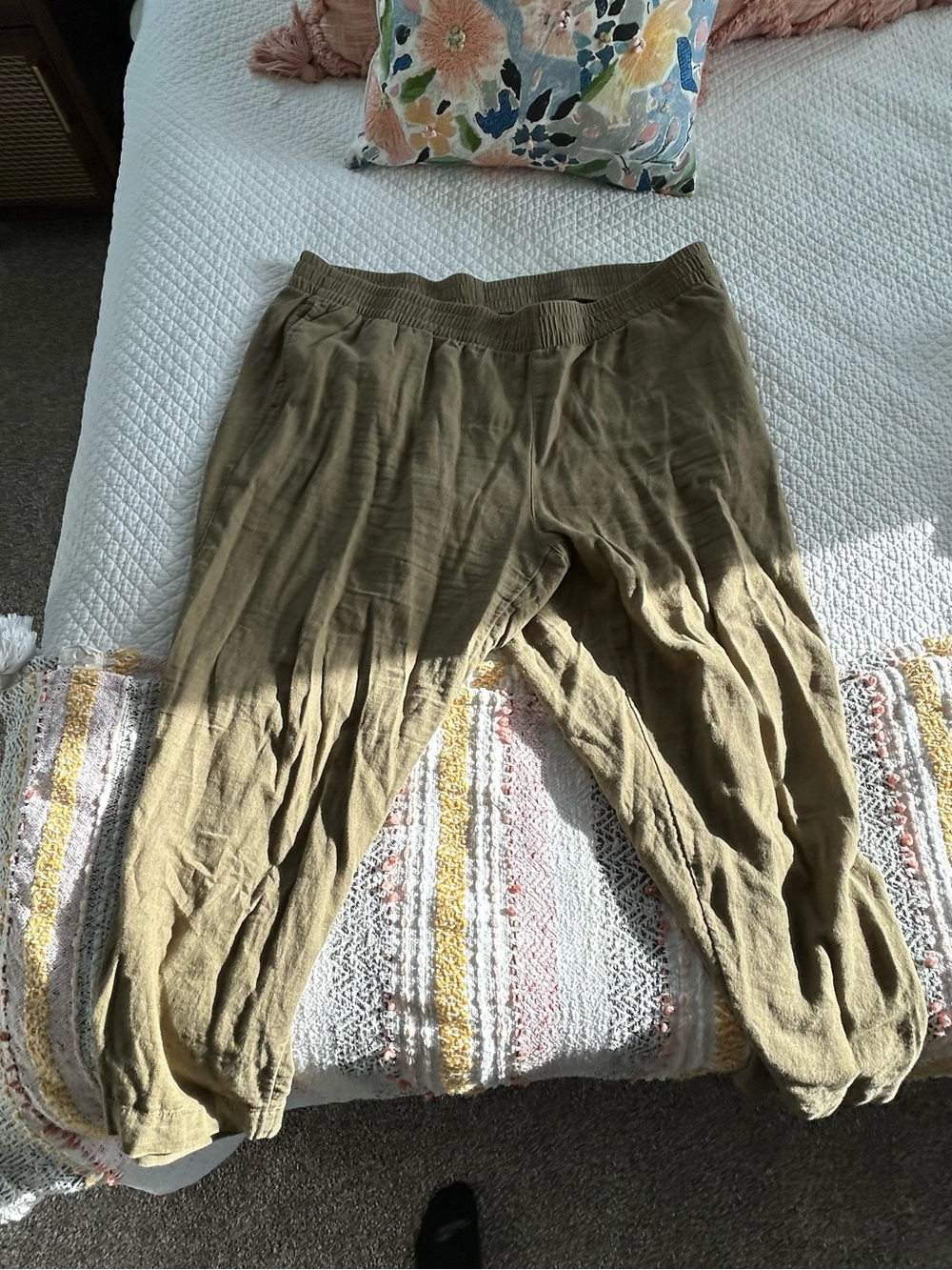 Women’s Relaxed Fit Olive Green Lounge Pants